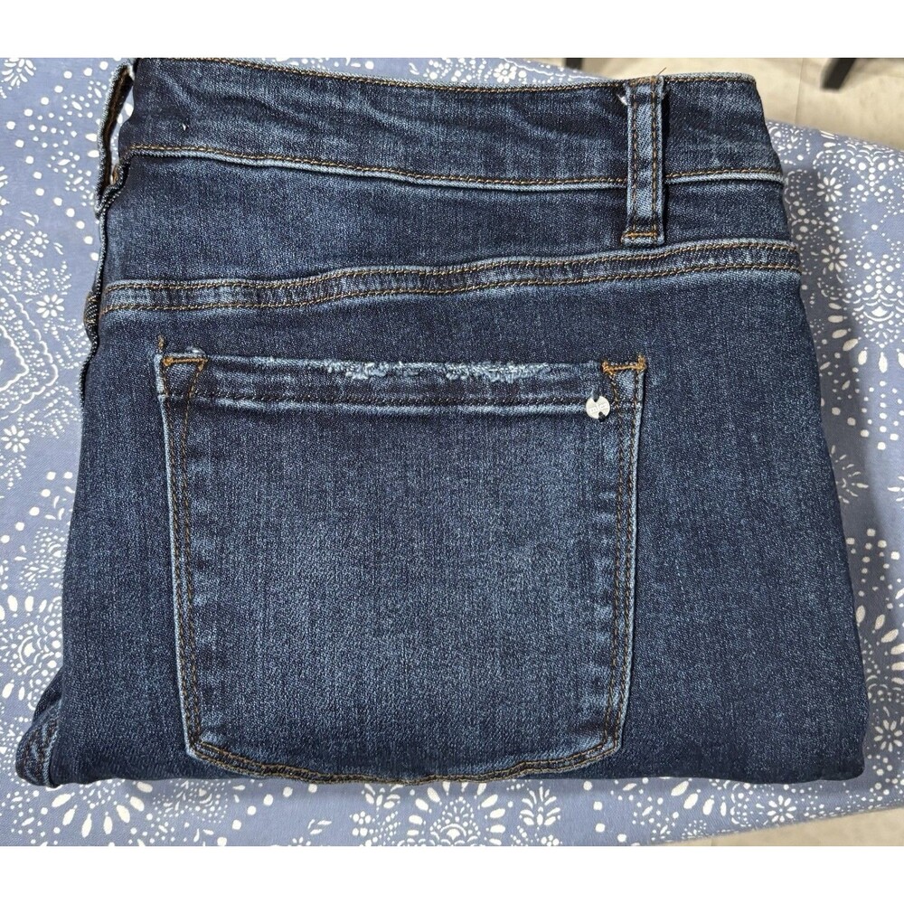 MICA Women's Dark Wash, High Rise, Straight Leg Jeans Size 32 (MDP-0512DK) - Picture 3 of 7